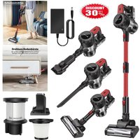 Dayplus - Akku Boden Staub Sauger Hand Stiel kabellos 30000Pa 6000W 6 in 1 Li-Ion LED-Leuchten von DAYPLUS