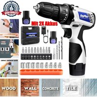 Dayplus - Akkuschrauber mit 2x 1500mAh Li-Ion Akkus Akku Bohrschrauber 45Nm 23pcs von DAYPLUS