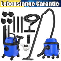 15L 18000PA Staubsauger Nass und Trocken Beutellose Zylinder Reinigung 3 in 1 von DAYPLUS