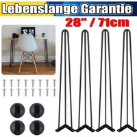 4X Hairpin Legs Haarnadelbeine Hairpins Tischbeine Tischkufen Esstisch 71cm 28 von DAYPLUS