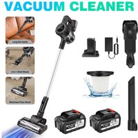 6 in 1 Smart kabelloser Stabstaubsauger Leicht leise starke Saugkraft 30000Pa ( 2tlg Li-Ion Akku ) von DAYPLUS