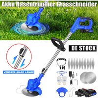 6000W Elektro Akku Rasentrimmer Mit Akku und Ladeger t Freischneider Motorsense von DAYPLUS