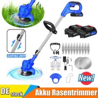 Akku-Rasentrimmer Freischneider Elektro Trimmer Motorsense mit 2X Akku + Ladegerät Akku-Rasentrimmer Freischneider Elektro Trimmer Motorsense mit 2X Akku + Ladegerät von DAYPLUS