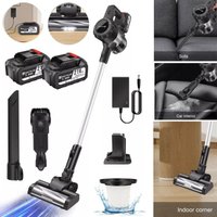 Akku Staubsauger beutellos kabellos Bodensauger Handstaubsauger 3600W kabellos ,2 Akku von DAYPLUS