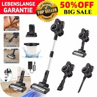 Akku Stick Staubsauger Staubsauger aufrecht Leichte Handheld Bagless 6in1 w/ led 2x Akku von DAYPLUS