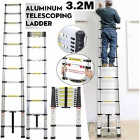 Aluminim Mehrzweckleiter 3.2M Hatch Dachgeschoss Treppe Loft Leiter ,11 Leiterschritte von DAYPLUS