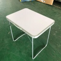 Camping Tisch, Trestle 80CM Länge Klapptisch Tragbarer Aluminium Picknick Tisch von DAYPLUS