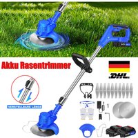 Elektro Akku-Rasentrimmer mit 2 Akku und Ladegerät Freischneider Motorsense Elektro Akku-Rasentrimmer mit 2 Akku und Ladegerät Freischneider Motorsense von DAYPLUS