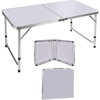 Klapptisch Picknicktisch 120 cm, Aluminiumrahmen und verstellbare Höhe Klapptisch Picknicktisch 120 cm, Aluminiumrahmen und verstellbare Höhe von DAYPLUS