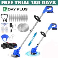 Rasen Trimmer Rasenmäher Elektro Freischneider Kantenschneider Motorsense + 2x Akku Rasen Trimmer Rasenmäher Elektro Freischneider Kantenschneider Motorsense + 2x Akku von DAYPLUS