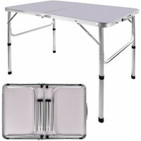 Folding Camping Tisch Leichte Tragbare Aluminium Picknick Einstellbare Höhe von DAYPLUS