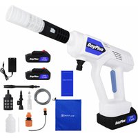Hochdruckreiniger Auto mit 2tlg Akku Tragbarer Elektro Druck 6-in-1 Multi-zubehör von DAYPLUS