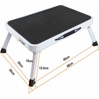 Dayplus - Klappstufe Tritthocker klappbar Camping Hocker Haushaltsstufe Bad Stufe Leiter von DAYPLUS