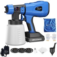 Dayplus - Li Akku Farbsprühsystem 1600W 1000ML Wandfarbe Lacke Lasuren Farbsprühgerät von DAYPLUS