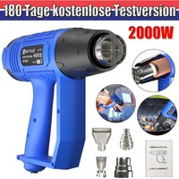 Neu 2023 2000W Heißluftpistole Heißluftfön Heißluftgebläse Mit 4 Düsen Max 600°C von DAYPLUS