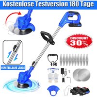 Neu 21V Elektro Rasentrimmer Freischneider Motorsense Garten Trimmer 2pc Li-Ion Akku Neu 21V Elektro Rasentrimmer Freischneider Motorsense Garten Trimmer 2pc Li-Ion Akku von DAYPLUS