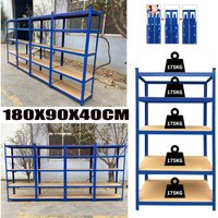 Neu Lagerregal Schwerlastregal Werkstattregal Metall Regal Kellerregal 875kg von DAYPLUS
