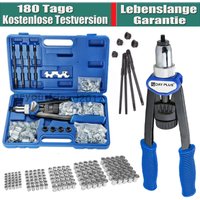 Dayplus - Nietmutternzange Gewinde Nieten Zange Set mit Stahl Nietmuttern M5 M6 M8 M10 M12 von DAYPLUS