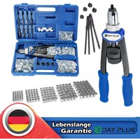 Nietmutternzange Set Hand Nietzange mit M5 M6 M8 M10 M12 Dorne und 150pcs Nieten von DAYPLUS