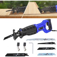 Dayplus - Säbelsäge Reciprosäge elektrischer Fuchsschwanz 2600W fur Holz + Metall - Blatt von DAYPLUS
