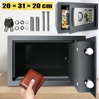 Safe Tresor Feuerfest Möbeltresor Dokumententresor Geldschrank Wandtresor 8.5L + von DAYPLUS