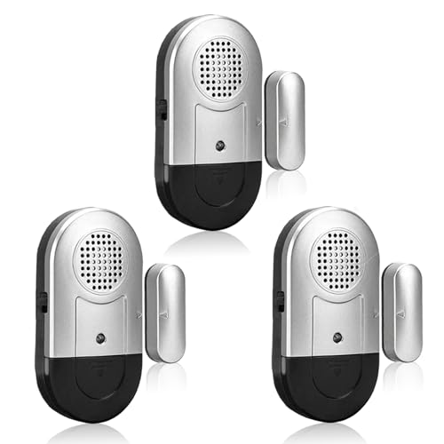 DAYTECH Fensteralarm Türalarm Alarmanlage Wohnmobil Tür Fenster Alarm Sensor Gartenhaus 120 dB Signalton Einbruchschutz Türalarmsensor für Home - 3er Set mit Batterien von DAYTEE