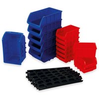 DAYTOOLS Stapelsichtbox RK-1031, 20-teilig, stapelbar, blau/rot DAYTOOLS Stapelsichtbox RK-1031, 20-teilig, stapelbar, blau/rot von DAYTOOLS