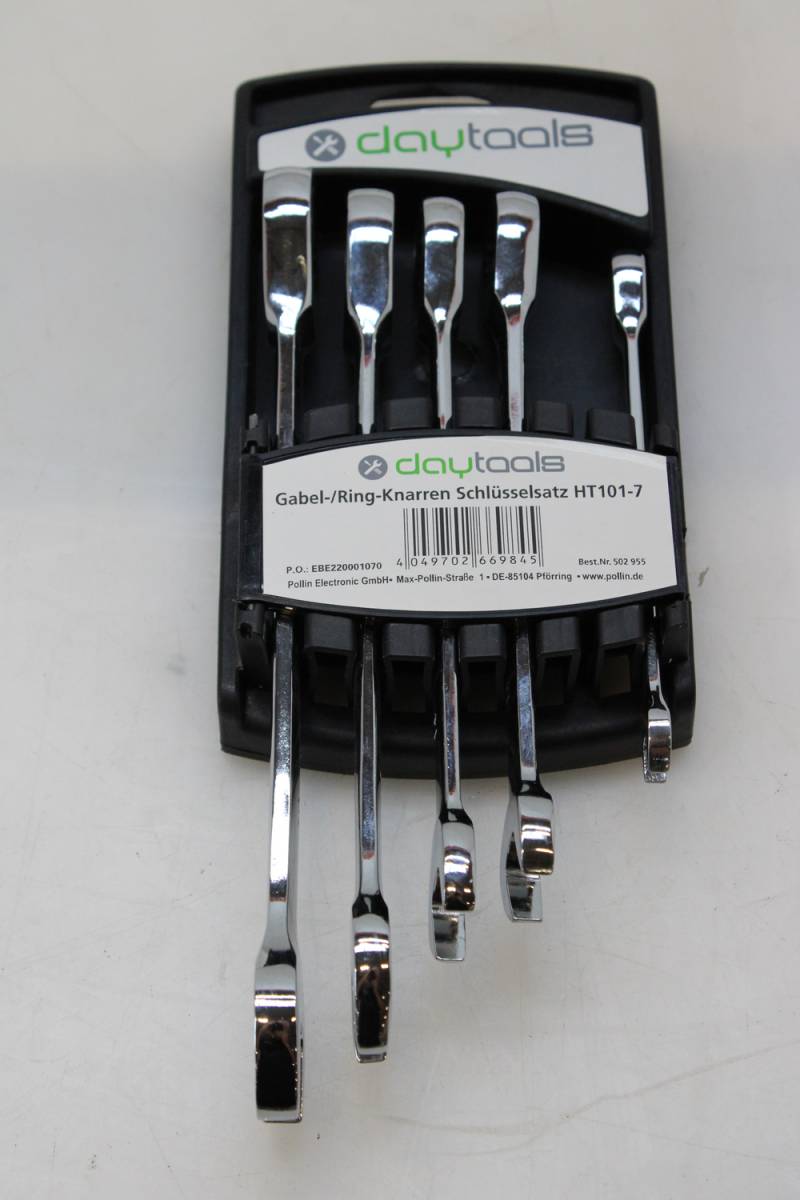 Daytools Gabelringknarren Schlüsselsatz Werkzeugsatz Ht101 7 6teilig 8 19mm B-Ware von DAYTOOLS
