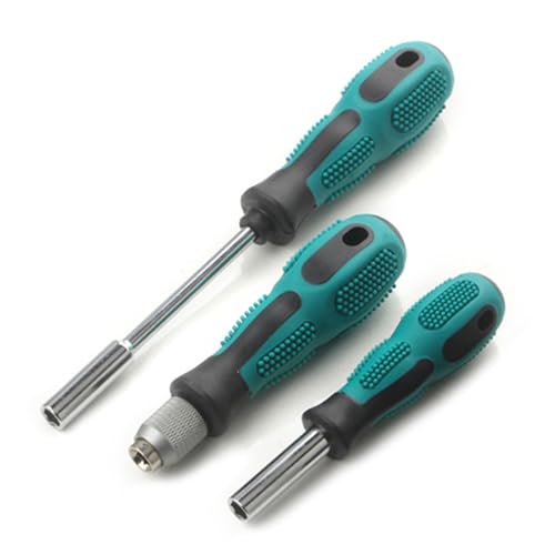 3-teiliges 1/4-Zoll-Sechskant-Schraubendreher-Bithalter-Set mit Schnellwechsel-Griffhalter und direktem Einsetzen von Handwerkzeug-Zubehör 3-teiliges 1/4-Zoll-Sechskant-Schraubendreher-Bithalter-Set mit Schnellwechsel-Griffhalter und direktem Einsetzen von Handwerkzeug-Zubehör von DAYnagh