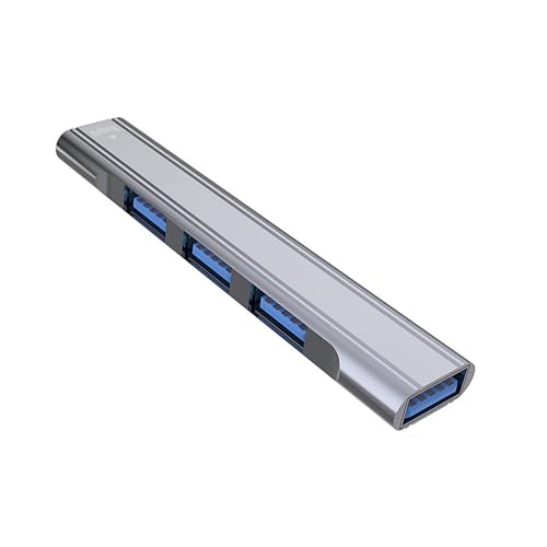 4-in-1 USB-3.0-USB-C-Hubs, USB-2.0-Splitter-Adapter, Datenübertragung, Aluminium, USB C USB 3.0/2.0 Splitter für Laptop von DAYnagh