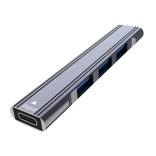 4-in-1 USB-3.0-USB-C-Hubs, USB-2.0-Splitter-Adapter, Datenübertragung, Aluminium, USB C USB 3.0/2.0 Splitter für Laptop von DAYnagh