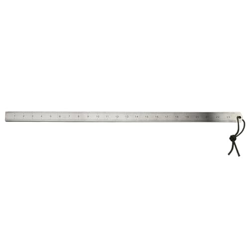 60 cm extra lange Stahl-Messlineale, 5 mm dick, widerstandsfähiges Werkzeug mit klarer Skala für genaue Holzbearbeitung und Designs, lange Lebensdauer, Stahllineal für den Bau von DAYnagh