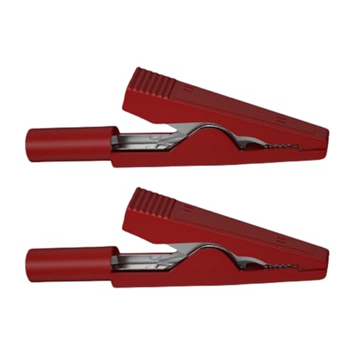 Alligatoren Clip Mit 2 Mm Bananenschnittstellen Vielseitig 2mm Bananenstopfen Alligatoren Clip 2PCs Für Elektronische Enthusiasten Engineering Testgeräte von DAYnagh