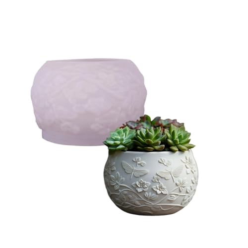 Blumentopf Silikonform, Silikon Pflanzentopf Beton Gießform, Beton Formen Handgemachte Epoxidharz Silikonform, Sukkulenten Vase Pflanzgefäße Formen Stifthalter Handwerk von DAYnagh