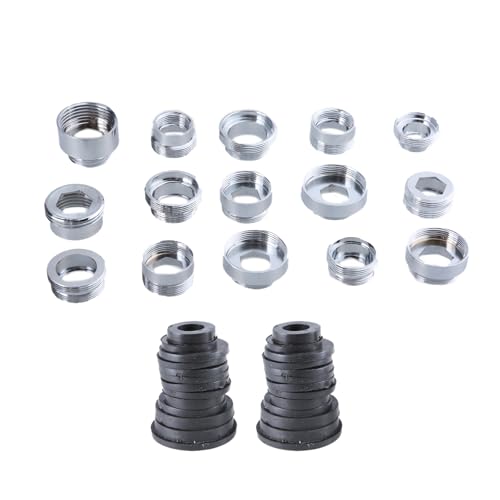 Edelstahl-Wasserhahn-Adapter-Set, Duschkopf-Anschluss-Set, einfache Installation für Zuhause, Badezimmer, Dusche, Installation, Wasserhahn-Umwandlung von DAYnagh