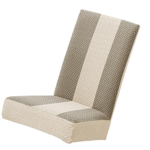 Gestreifte Dehnbare Stuhlabdeckungen T Förmiges Design Haltbarkeit Polyester Stoff Für Home Office Decoration Haustierfreundliche Home Chair Protectors von DAYnagh
