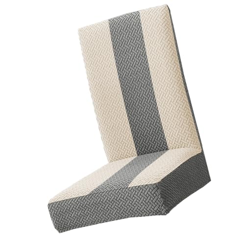 Gestreifte Dehnbare Stuhlabdeckungen T Förmiges Design Haltbarkeit Polyester Stoff Für Home Office Decoration Haustierfreundliche Home Chair Protectors von DAYnagh