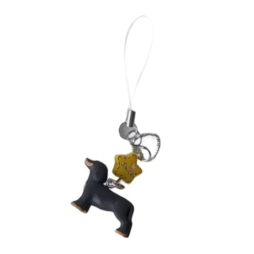 Köstliche Dackel Telefon Lanyard Süßes Und Stilvolles Harzhandwerk Für Weibliche Studenten Und Mode Enthusiasten Cartoon Dackel Telefon Charme von DAYnagh