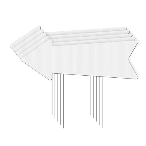 Personalisierbare Hofpfähle, 38,1 cm, Bodenschilder für Ihre eigenen Hausnummern und Landschaftsdesign, Metall, Kunststoff, Outdoor-Schild, 5 Stück Personalisierbare Hofpfähle, 38,1 cm, Bodenschilder für Ihre eigenen Hausnummern und Landschaftsdesign, Metall, Kunststoff, Outdoor-Schild, 5 Stück von DAYnagh