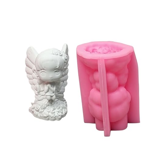 Silikonform Schmetterlingsmädchen,Gießformen Silikon Mädchen,Mädchen Kerzen Silikonformen,Gipsformen Zum Gießen,für Deko & Bastelarbeiten von DAYnagh