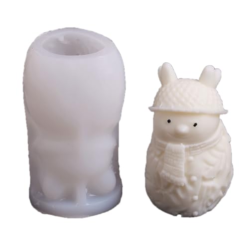 Silikonform Schneemann,Gießformen Silikon Schneemann,Weihnachten Kerzen Silikonformen,Gipsformen Zum Gießen,für Deko & Bastelarbeiten von DAYnagh
