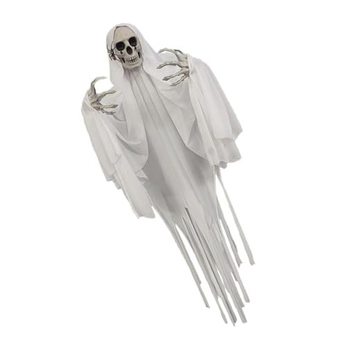 Unheimliche Halloween Hängende Skelettverzier Grausie Schädelkopf Wand Ornament Halloweens Dekorationen Für Outdoor Partys Wetterresistent Girl Rasenausstellung von DAYnagh