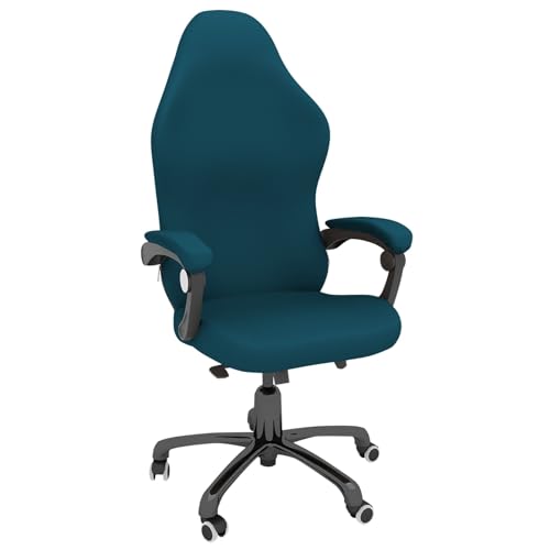 4-teilige Gaming-Stuhl-Bezüge, Stretch-Stuhlbezug mit Armlehne, Kratzfester, Dehnbarer und Wasserdichter Büro-Sitzbezug, Universell Passend für Computer-Gamer-Stühle(Green,L) von DAZSIAZ