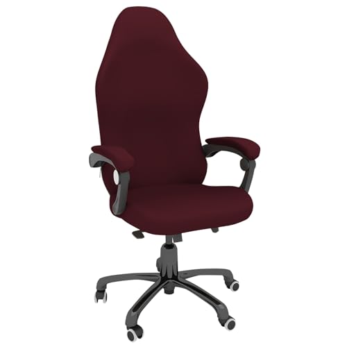 4-teilige Gaming-Stuhl-Bezüge, Stretch-Stuhlbezug mit Armlehne, Kratzfester, Dehnbarer und Wasserdichter Büro-Sitzbezug, Universell Passend für Computer-Gamer-Stühle(Red,L) von DAZSIAZ