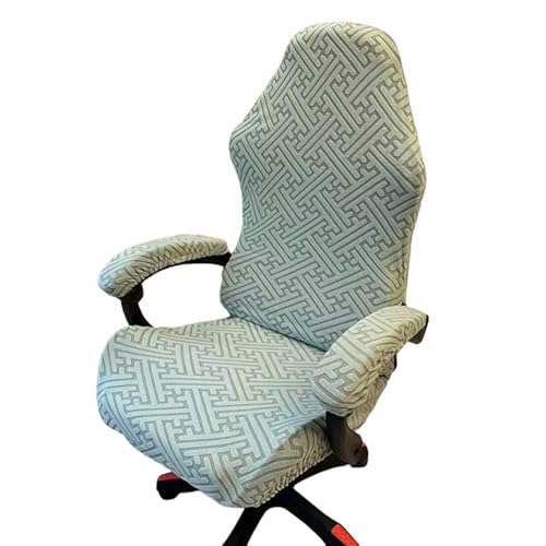 DAZSIAZ Elastischer Gaming-Stuhlbezug aus Polyester, Ergonomischer, Drehbarer Büro-Computer-Sesselbezug, Weicher, Waschbarer und Kratzfester Stuhlbezug(Bean Green,One Size) von DAZSIAZ