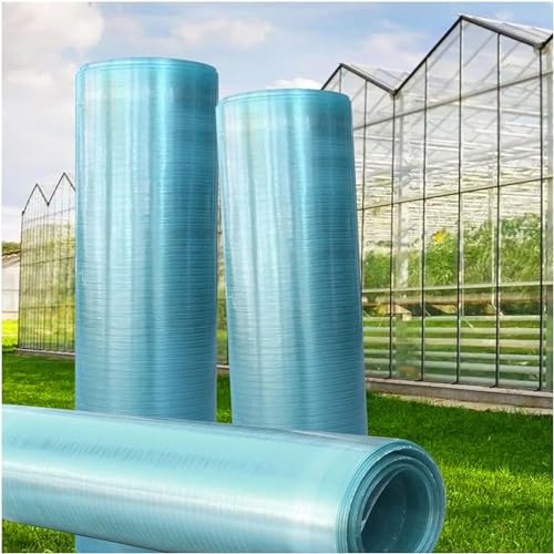 Polycarbonat Dach Spitze Draussen Transparent Isolierung Plastik Pavillon überdachung 0,8 Mm Tageslicht Blatt Einfach Zu Biegen Und Schneiden Für Grün Haus Garten Hütte(Size:39.4''x3.3',Color:Löschen) von DAZULI
