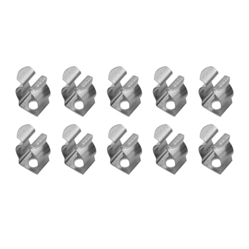 10 Stück Federklemmen aus stabilem 304 Edelstahl für Garage und Außenbereich (12 mm) von DAZZLEEX