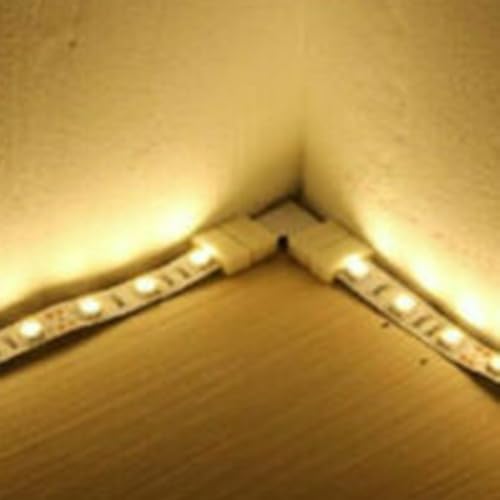 10 Stück RGB-Streifenlicht-Eckadapter für reibungslose Übergänge um Ecken von DAZZLEEX