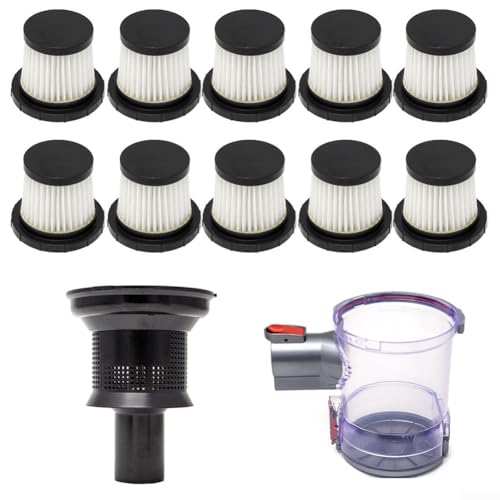 10-teiliges HEPA-Filter-Set für YTWO 10kPa 150W Akku-Handstaubsauger (C) von DAZZLEEX