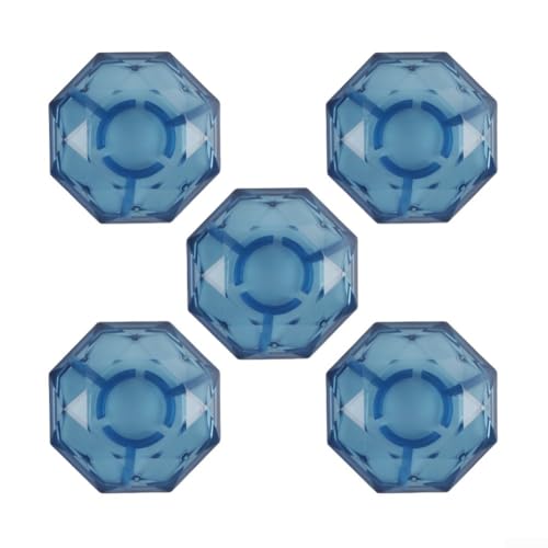 10er-Pack Gitarrenpedale zum Schutz von Fußschaltern und zur Verbesserung der Stabilität während der Verwendung mit E-Gitarren-Effektpedalen (Diamantblau) von DAZZLEEX